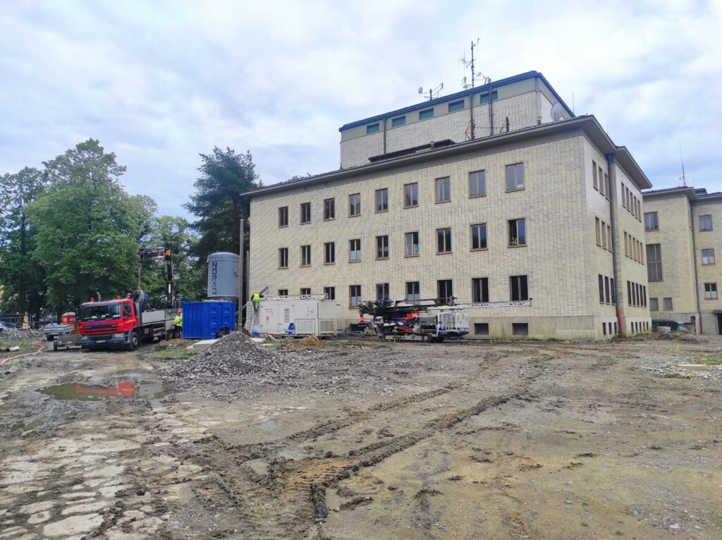„Trysková injektáž Ostrava – zařízení staveniště tryskové injektáže